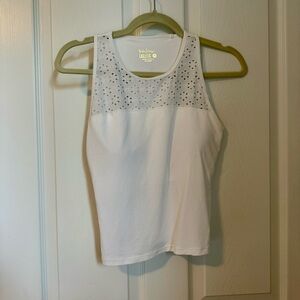 Lilly Pulitzer White Eyelet Tank Top